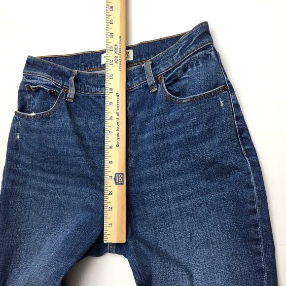 Abercrombie & Fitch Jeans Ankle Straight Ultra High Rise Curve Love Distressed 6 - Picture 5 of 8